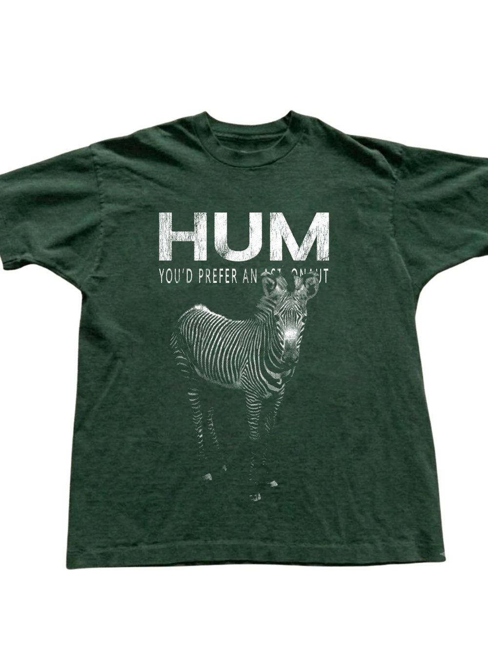 Gildan Forest Green HUM Graphic Zebra Tee
